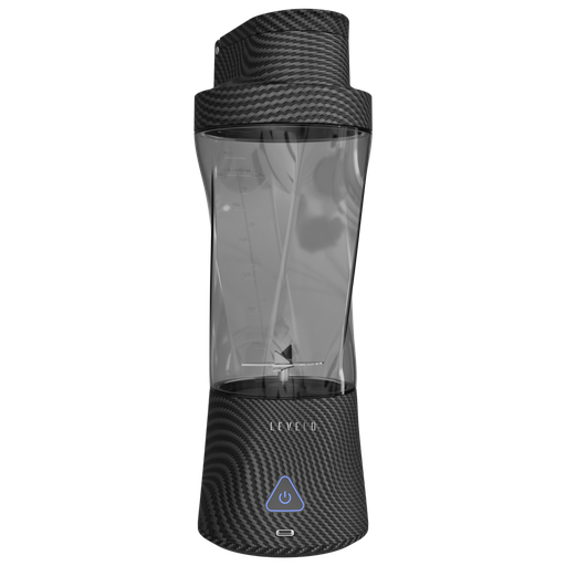 [LVL-AEROFX-BLNDR-STR] Levelo Portable Carbon Fiber Blender Aeroflex - Smoky Transparent