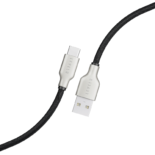 [LVATC1MBK] Levelo USB-A To USB-C MFi  1.1m Cable