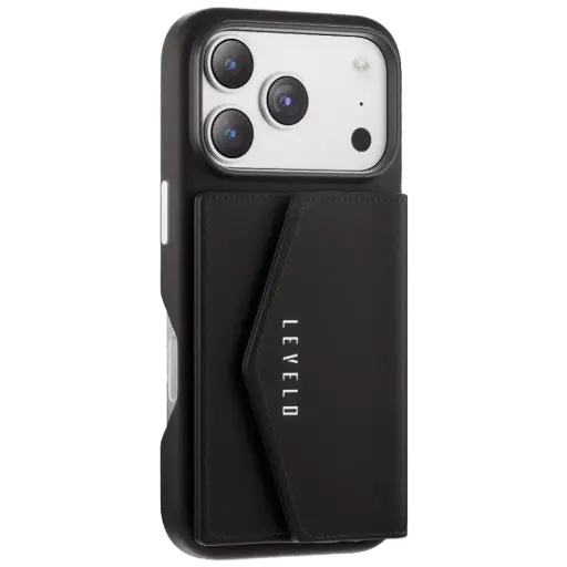 Levelo Vertex PU Leather Wallet Case for iPhone 17 Pro/Pro Max