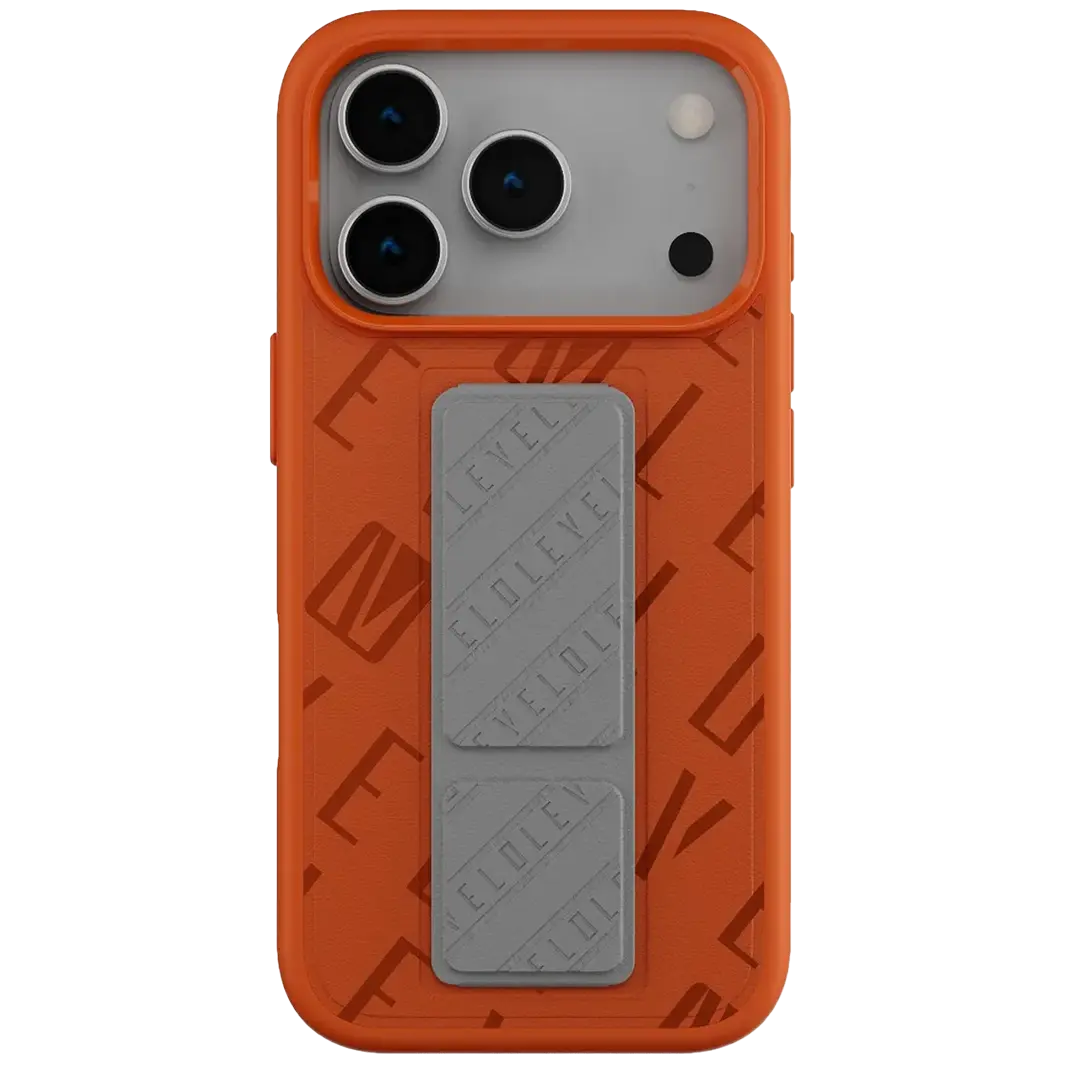 Levelo Morphix Vallo Faux Leather Gripstand Case for iPhone 17 Pro/Pro Max