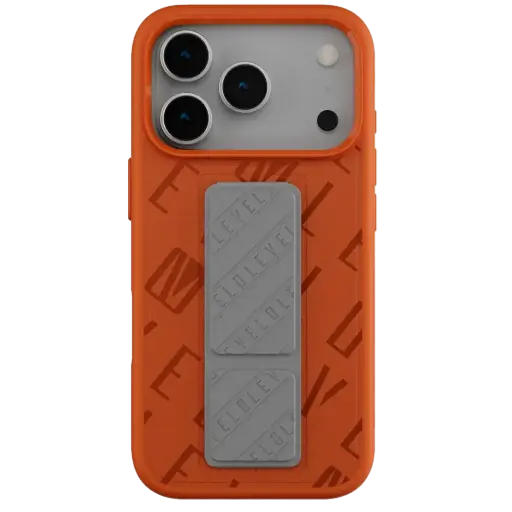 Levelo Morphix Vallo Faux Leather Gripstand Case for iPhone 17 Pro/Pro Max