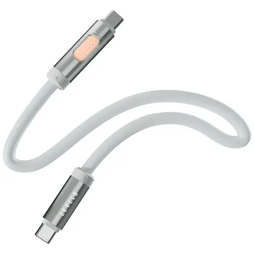 [LVLESSCRDCCWH] كابل ليفيلو إيسينس كورد Type-C إلى Type-C 100W مع وظيفة العطر - أبيض