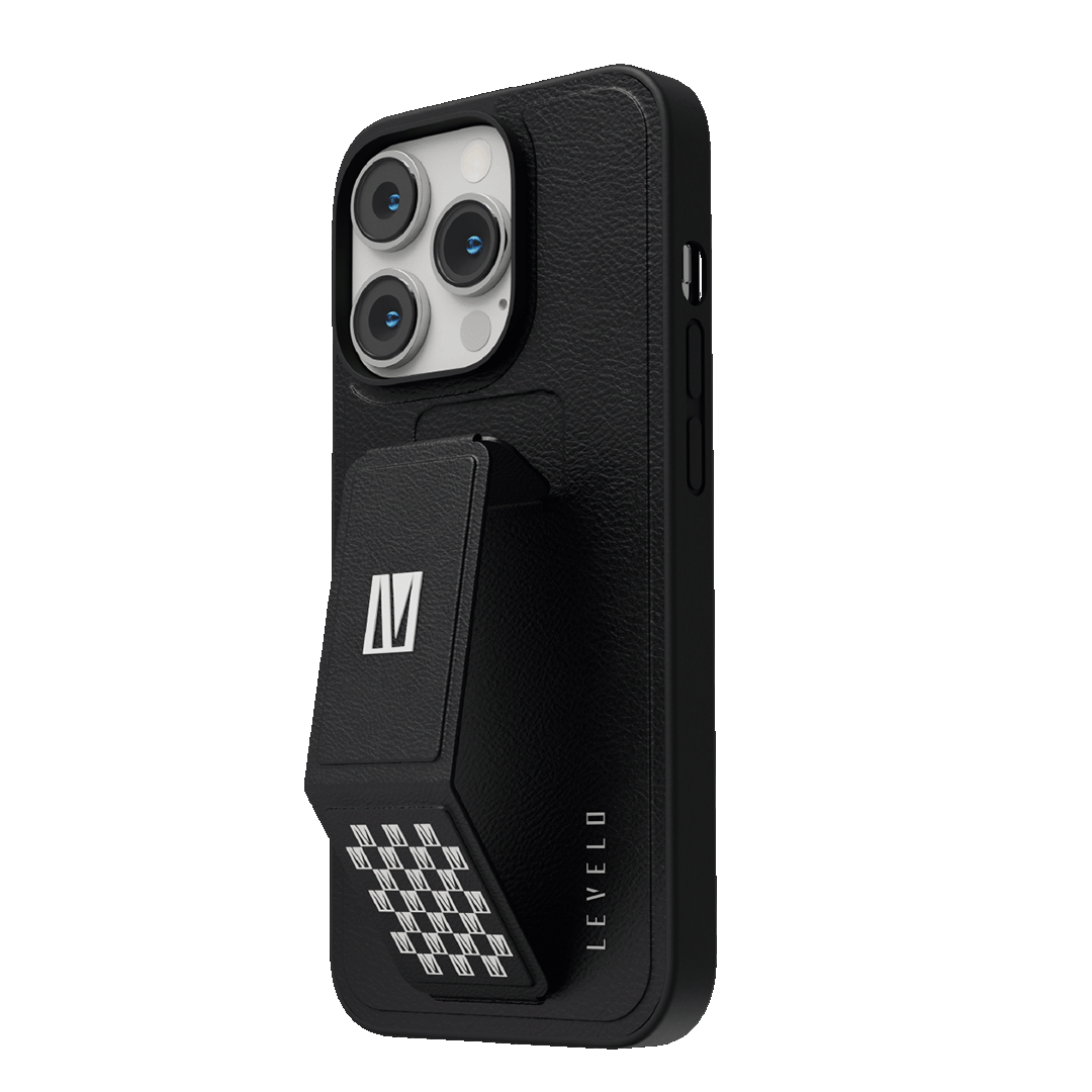 Levelo Morphix Gripstand PU Leather Case For iPhone 14 Series