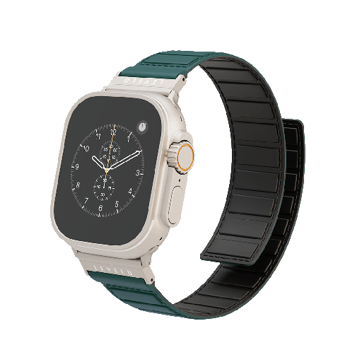 [LVLVG49BK] Levelo Vogue Magnetic Silicone Watch Strap