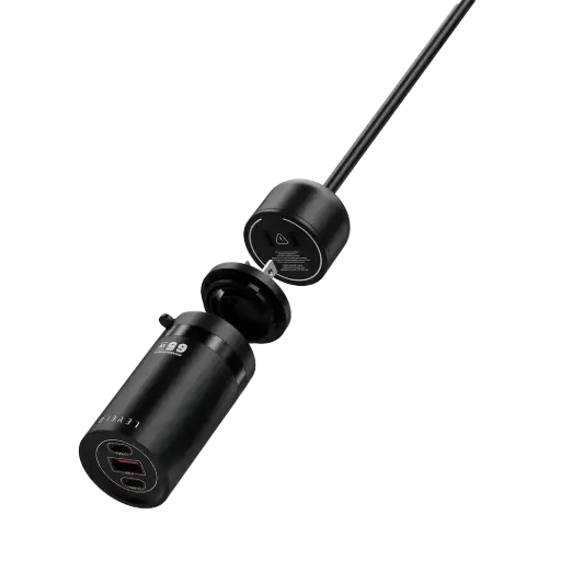 [LVLCHRGTWR65B] محول سفر Levelo ChargeTower GaN - أسود